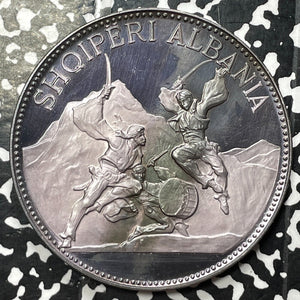 1970 Albania 25 Leke Lot#OV607 Large Silver! Proof! 500 Minted!