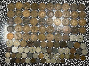 Bulk Lot Of 100x Assorted World Coins 100 Years Or Older Lot#B1643 Mixed Grade