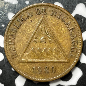 1930 Nicaragua 1 Centavo Lot#M9822