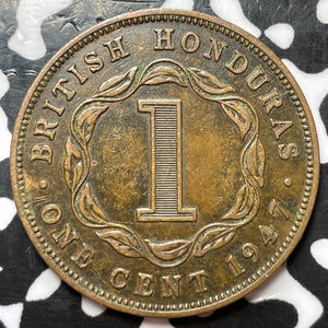 1947 British Honduras 1 Cent Lot#D3628