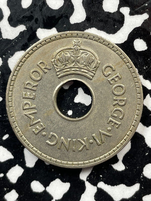 1945 Fiji 1 Penny Lot#M2778 High Grade! Beautiful!