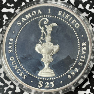 1987 Samoa "America's Cup" $25 Dollars Lot#B1422 Large Silver! Proof!