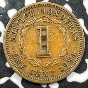 1954 British Honduras 1 Cent (Many Available) (1 Coin Only)
