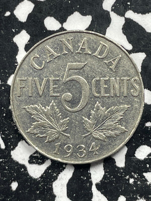 1934 Canada 5 Cents Lot#M0873