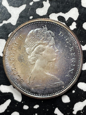 1967 Canada 25 Cents Lot#M0671 Silver! High Grade! Beautiful!