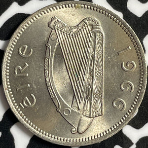 1966 Ireland 1 Shilling Lot#D4783 High Grade! Beautiful!