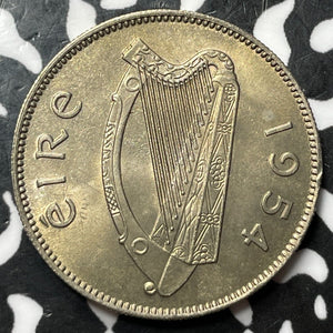 1954 Ireland 1 Shilling Lot#D5254 High Grade! Beautiful!
