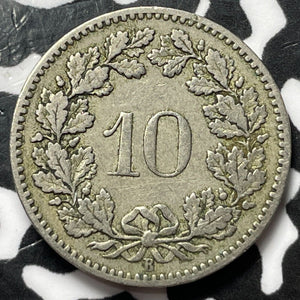 1883 Switzerland 10 Rappen Lot#D6052