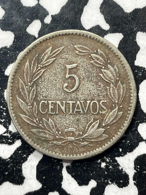 1919 Ecuador 5 Centavos Lot#V9835