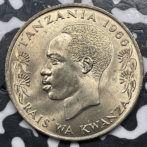 1966 Tanzania 1 Shilling Lot#D5947 High Grade! Beautiful!
