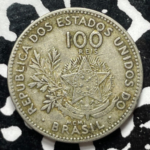 1901 Brazil 100 Reis (4 Available) (1 Coin Only)