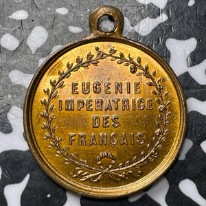 Undated France Empress Eugenie Medalet Lot#D3849 24mm