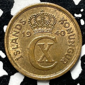 1940 Iceland 1 Eyrir (3 Available) Nice! (1 Coin Only)