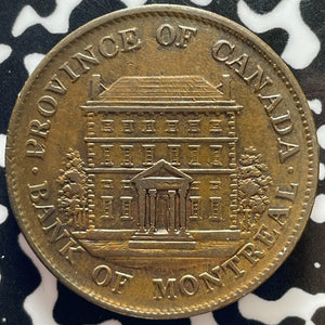 1844 Bank of Upper Canada 1/2 Penny Half Penny Token Lot#M6148