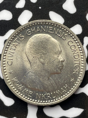 1958 Ghana 1 Shilling Lot#M4152 High Grade! Beautiful!