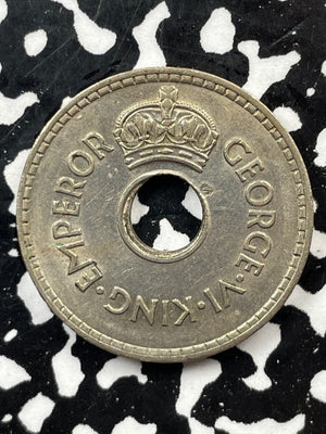 1945 Fiji 1 Penny Lot#M2777 High Grade! Beautiful!