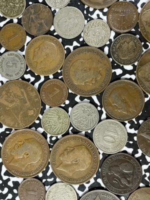 Bulk Lot Of 100x Assorted World Coins 100 Years Or Older Lot#B1447 Mixed Grade