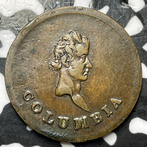 (1820-1830) Great Britain Columbia Farthing Token Lot#D6294