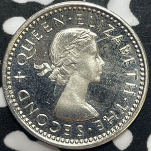 1953 New Zealand 3 Pence Threepence Lot#M7240 Proof!