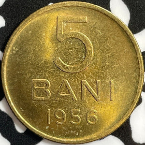 1956 Romania 5 Bani Lot#D4840 High Grade! Beautiful!