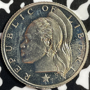 1974 Liberia 25 Cents Lot#M9665 Proof!