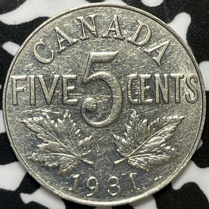 1931 Canada 5 Cents Lot#M7000 Nice!