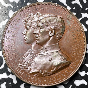 1893 Romania Prince Ferdinand & Maria Marriage Medal Lot#OV1179 Wurzbach-2074