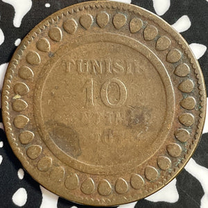 1907-A Tunisia 10 Centimes Lot#D2077