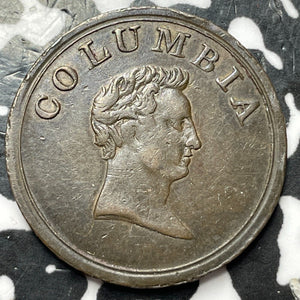 (1820-1830) Great Britain Columbia Farthing Token Lot#D6302