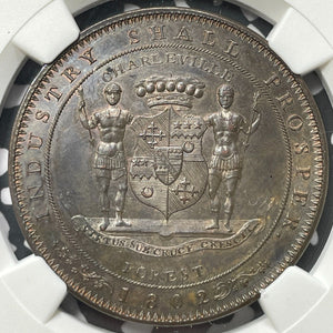 1802 Ireland Charleville 1 Shilling & 1 Penny Token NGC MS62BN Lot#G5960 Scarce!