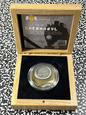 2021 Niue $5 Dollar Chernobyl 2 Oz .999 (3 Available)(1 Coin Only) W/Box & COA