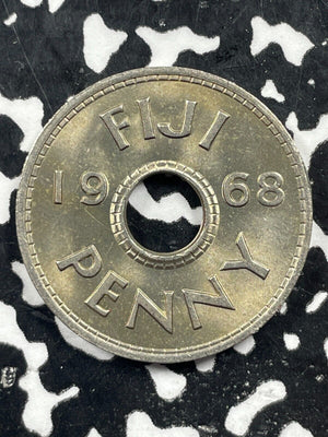 1968 Fiji 1 Penny Lot#M0893 High Grade! Beautiful!