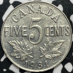 1931 Canada 5 Cents Lot#M6957 Nice!