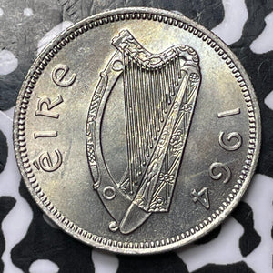 1964 Ireland 1 Shilling Lot#D2336 High Grade! Beautiful!