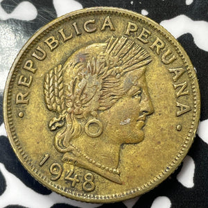 1948 Peru 20 Centavos Lot#M3956