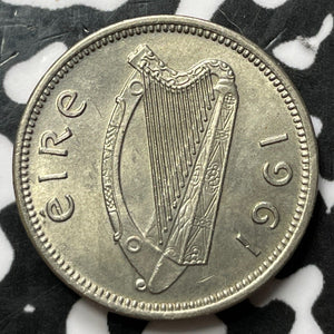 1961 Ireland 3 Pence Threepence Lot#D2311 High Grade! Beautiful!
