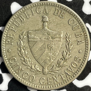 1920 Caribbean 5 Centavos Lot#D9382