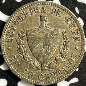 1920 Caribbean 5 Centavos Lot#D9384