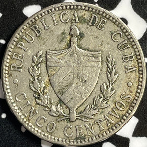 1920 Caribbean 5 Centavos Lot#D9386