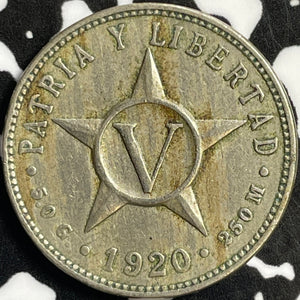 1920 Caribbean 5 Centavos Lot#D9387