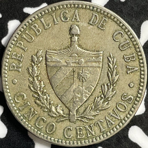 1920 Caribbean 5 Centavos Lot#D9387