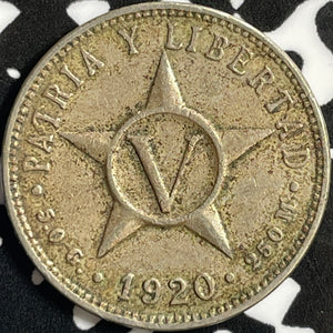 1920 Caribbean 5 Centavos Lot#D9388