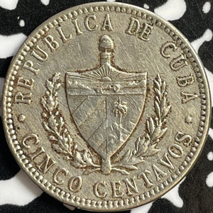 1920 Caribbean 5 Centavos Lot#D9394