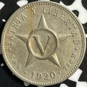 1920 Caribbean 5 Centavos Lot#D9395