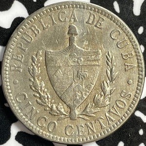 1920 Caribbean 5 Centavos Lot#D9395