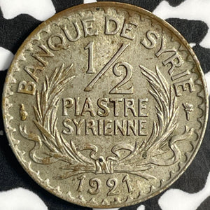 1921 Syria 1/2 Piastre Lot#E0120 Nice!