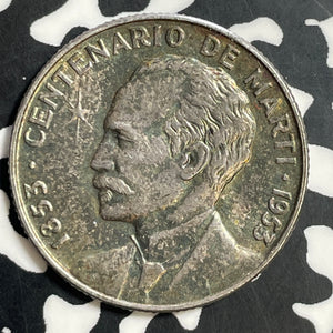 1953 Caribbean 25 Centavos Lot#E7913 Silver! High Grade! Beautiful!