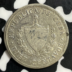 1920 Caribbean 10 Centavos Lot#E9101 Silver!