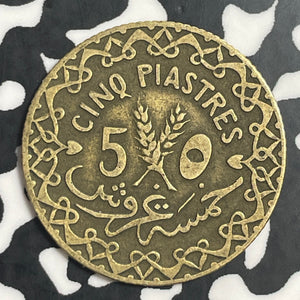 1933 Syria 5 Piastres Lot#T3365