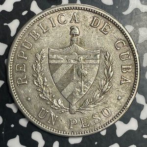 1932 Caribbean 1 Peso Lot#JM9164 Large Silver! Nice!